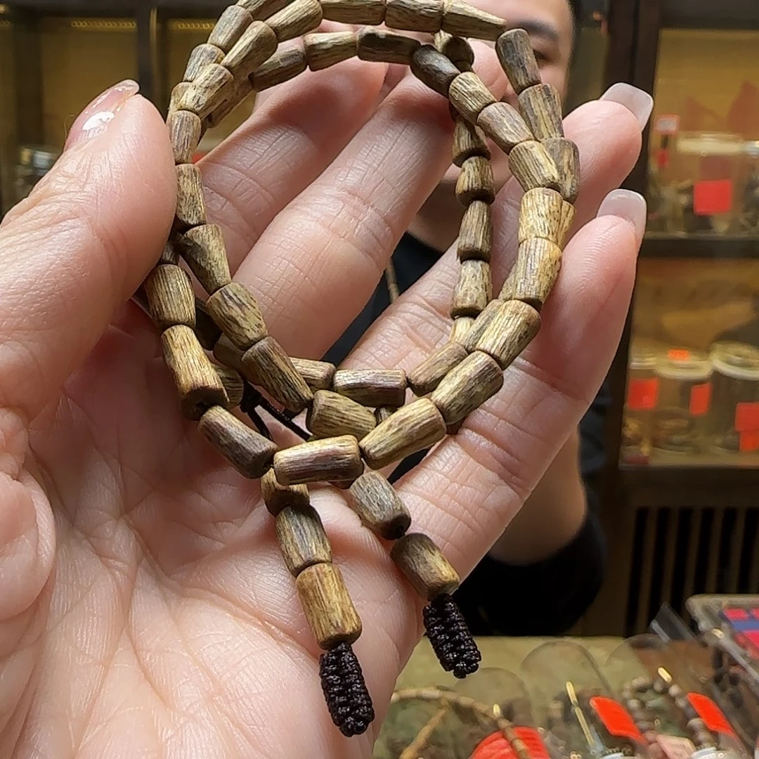 沉香手串18棋楠多圈随形 树心白棋8g+多样性发一串