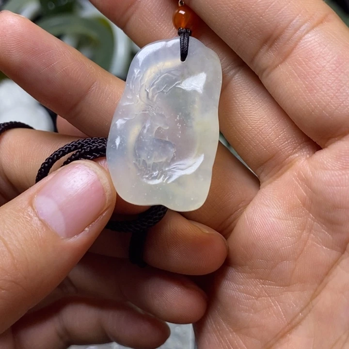 岫玉天然岫玉颈饰未镶嵌求****O