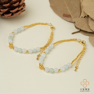 【小宝珠宝】6 T38685-翡翠DIY手链-多样性发其一 