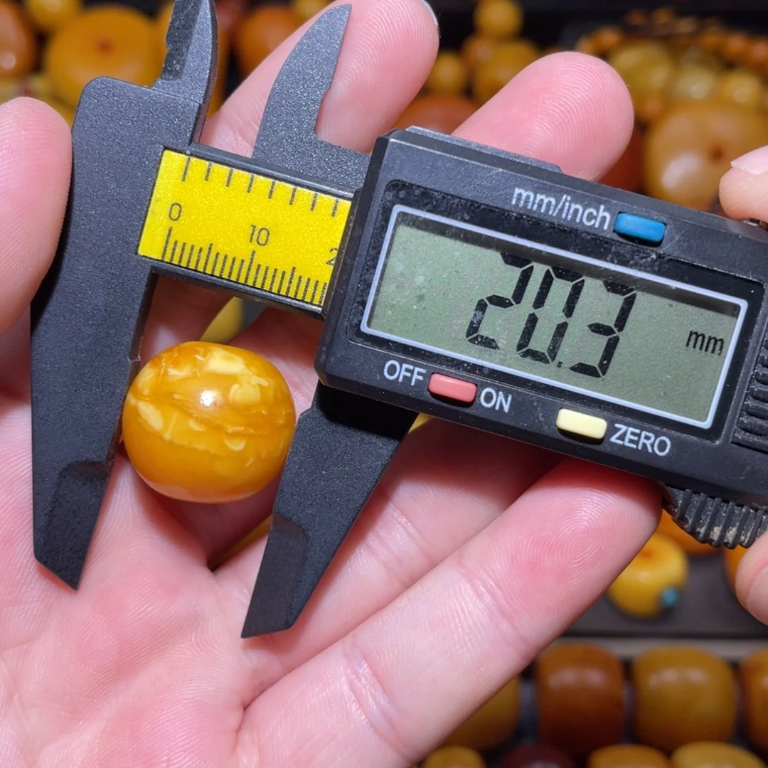 琥珀未镶嵌裸石苹果珠