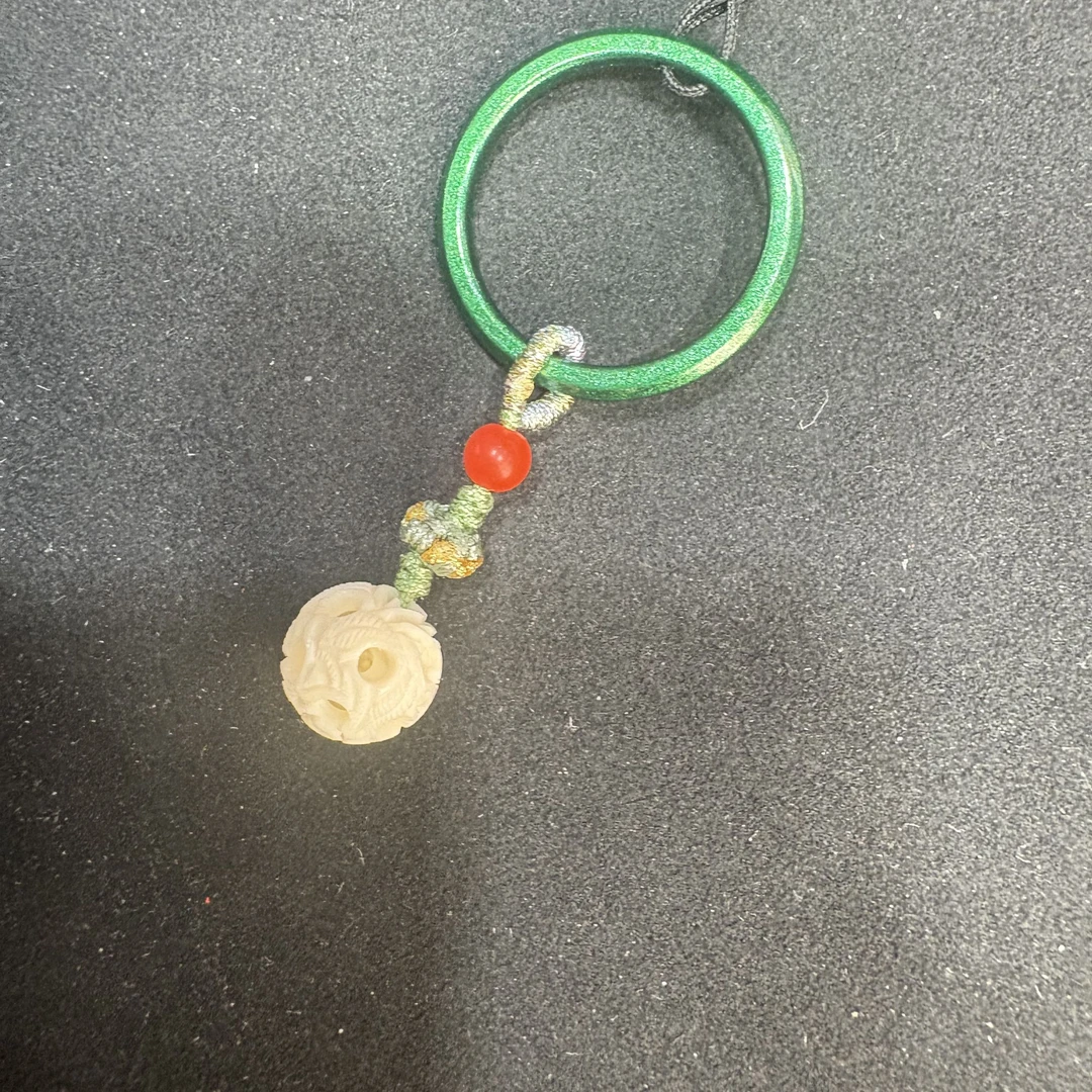 9B-0692鬼工球猛犸牙吊坠12x12mm支持鉴定假一罚四