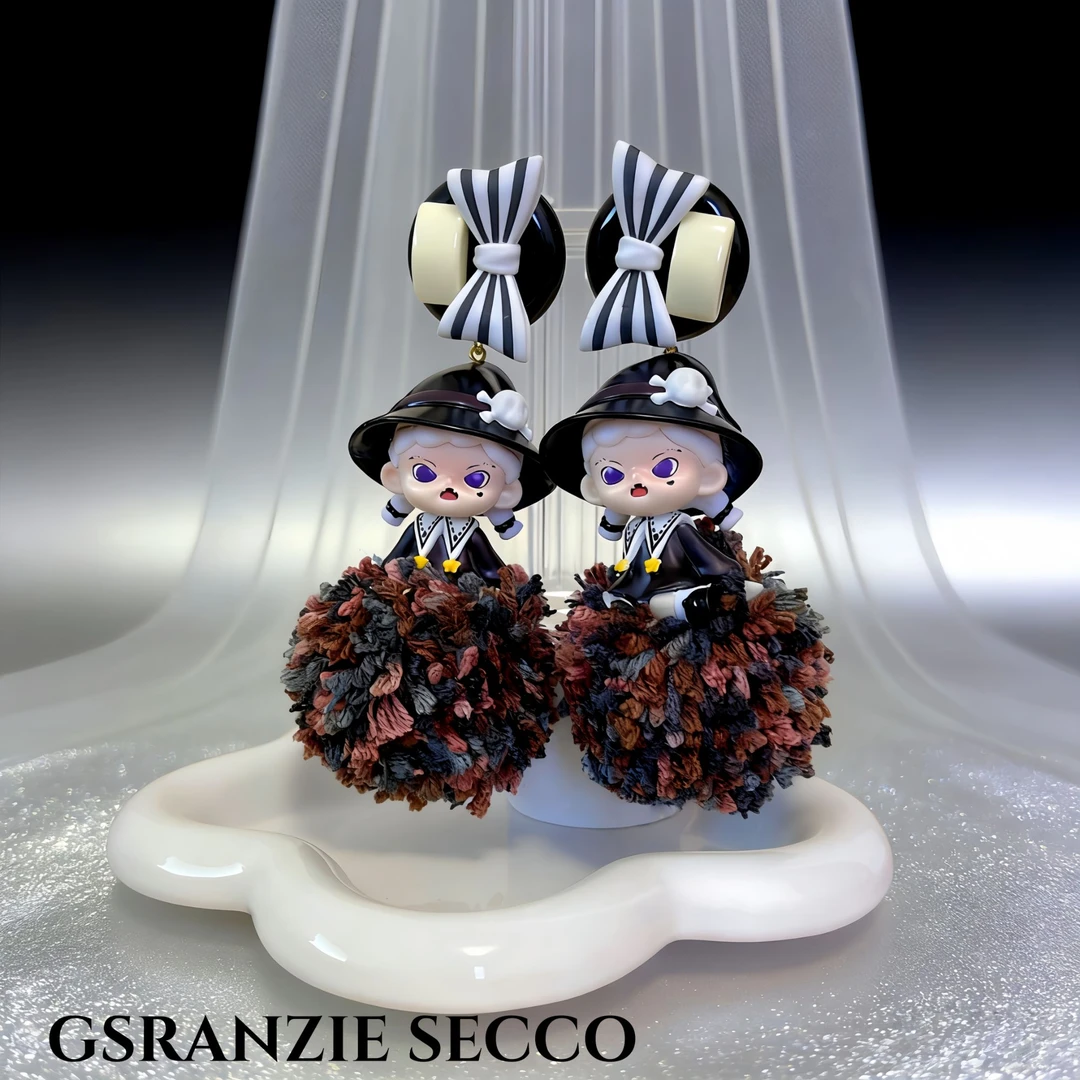 非金属树脂耳饰 【3583】时尚创意设计小众DIY手办耳环