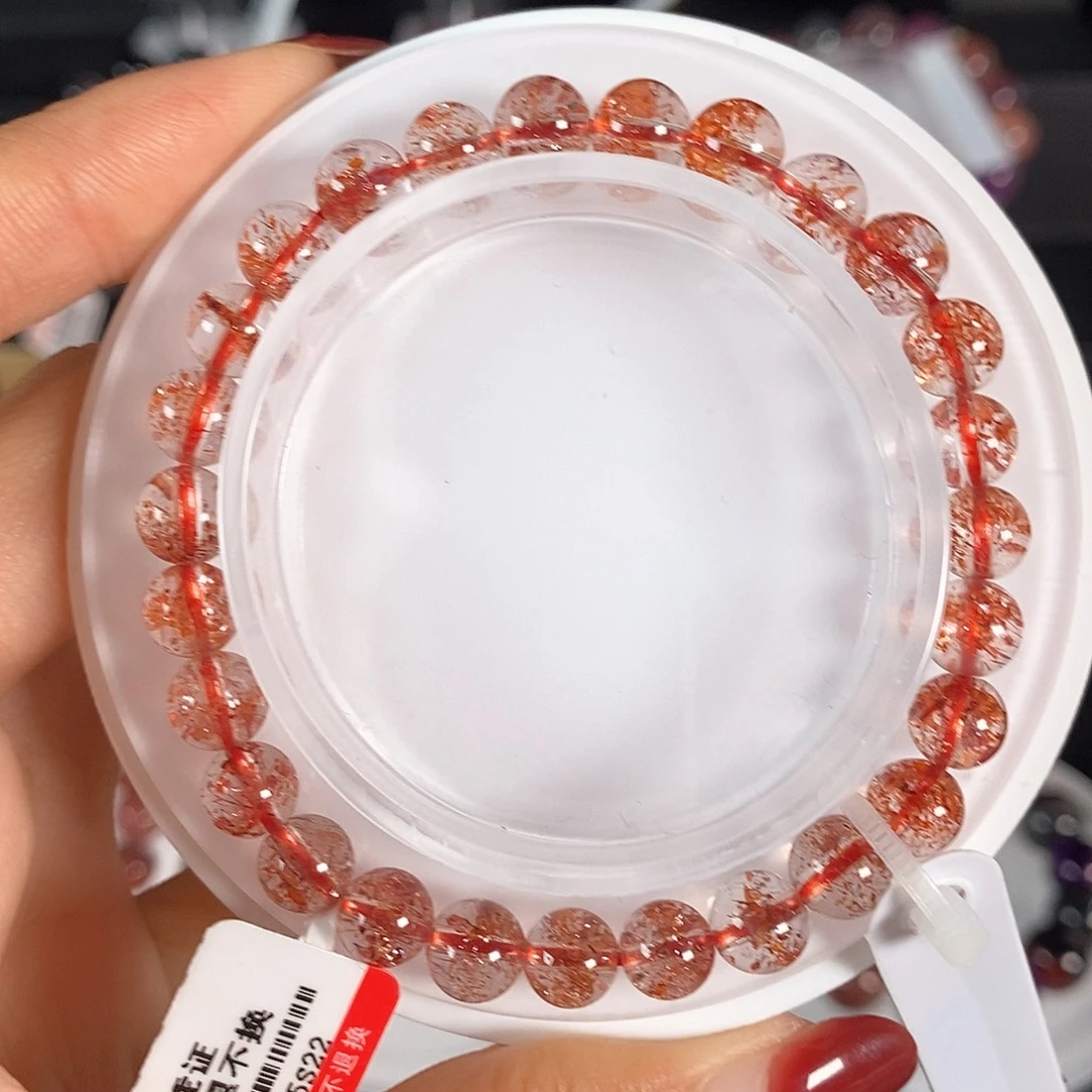 水晶手链未镶嵌金草莓7.3mm