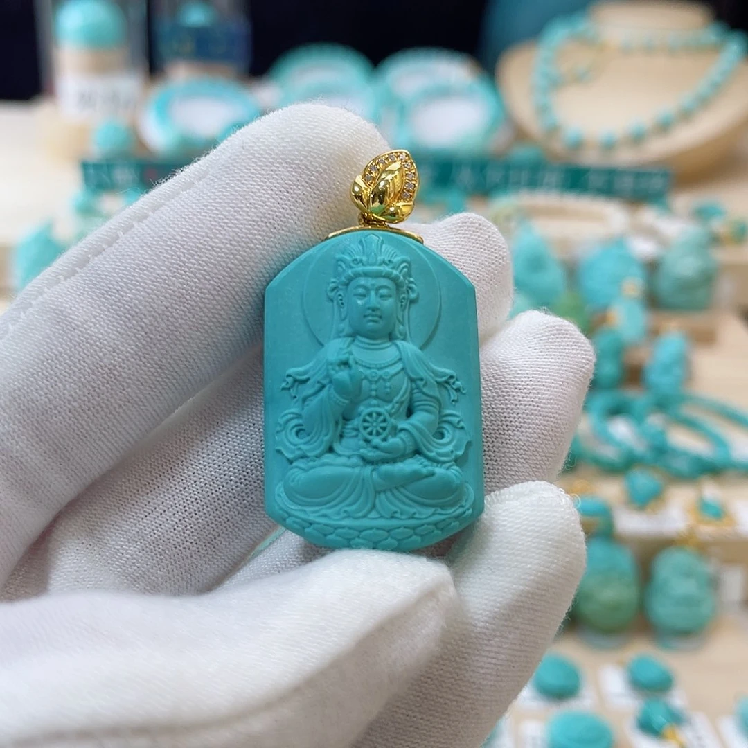 绿松石珠宝奇石未镶嵌