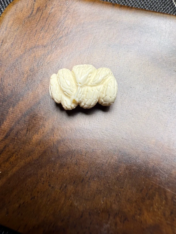 D1016天然猛犸牙蛇搭串配饰