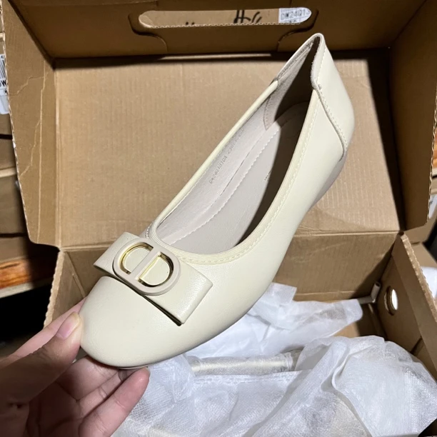 新款1010平底小圆头单鞋24Q