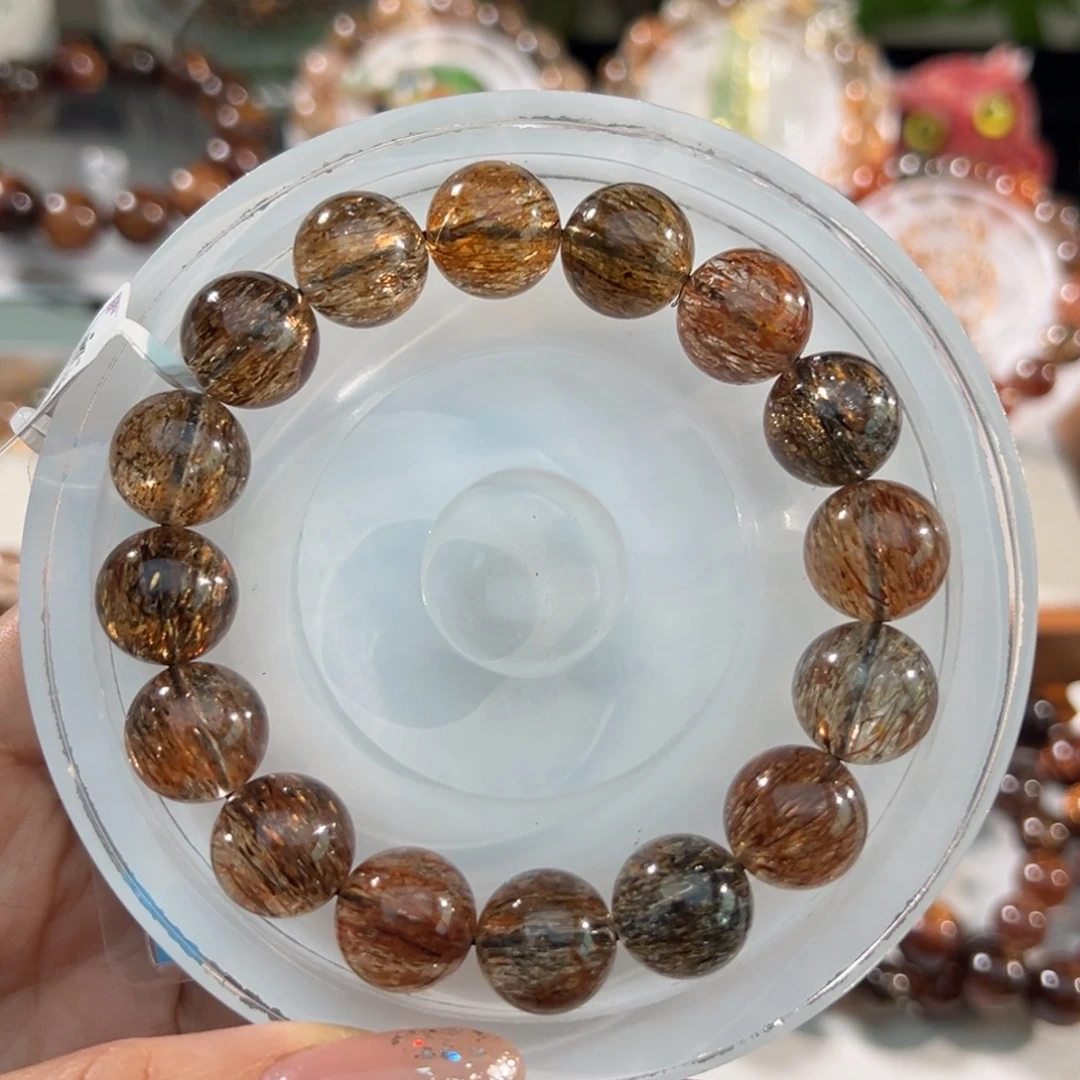 未镶嵌手链水晶黑金超七13m