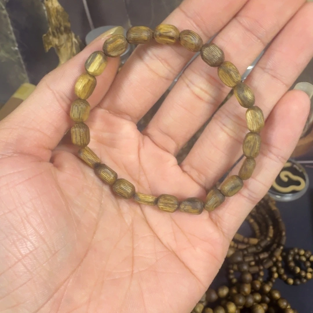 沉香沉香碎屑留疤奇楠沉香手链