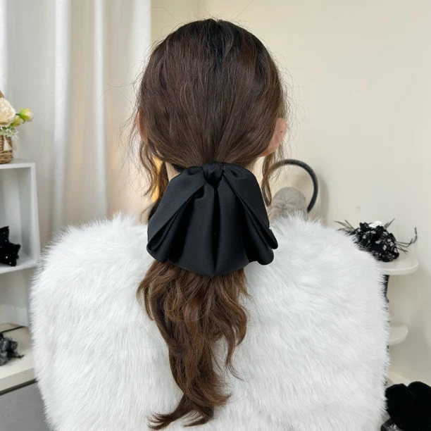 L738夕洛蝴蝶结马尾夹抓夹时尚百搭法式简约大抓夹设计感简约