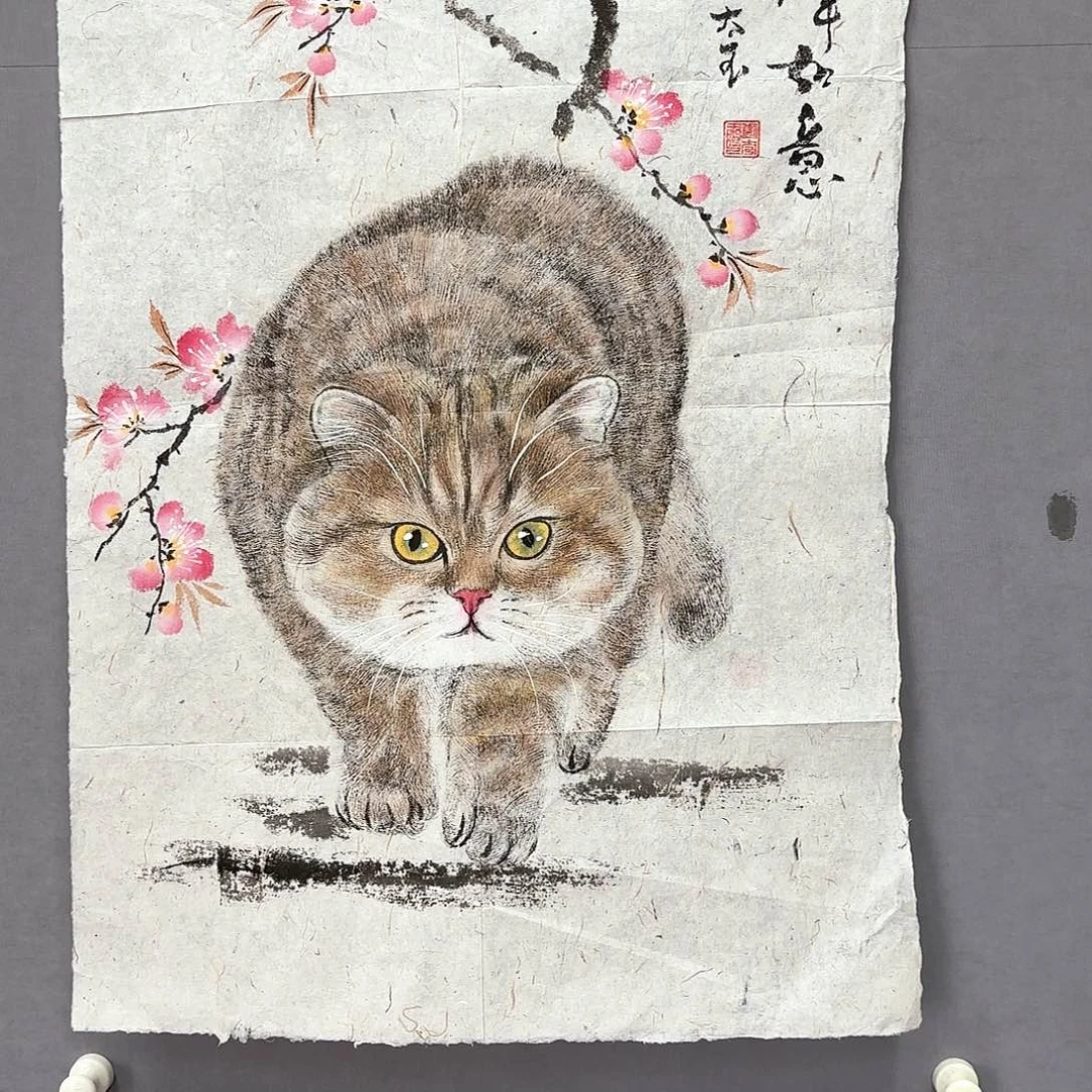 国画艺术家真人手绘