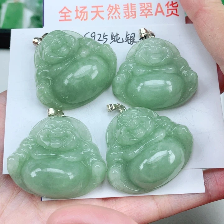 颈饰银S925镶嵌翡翠多样性发其1