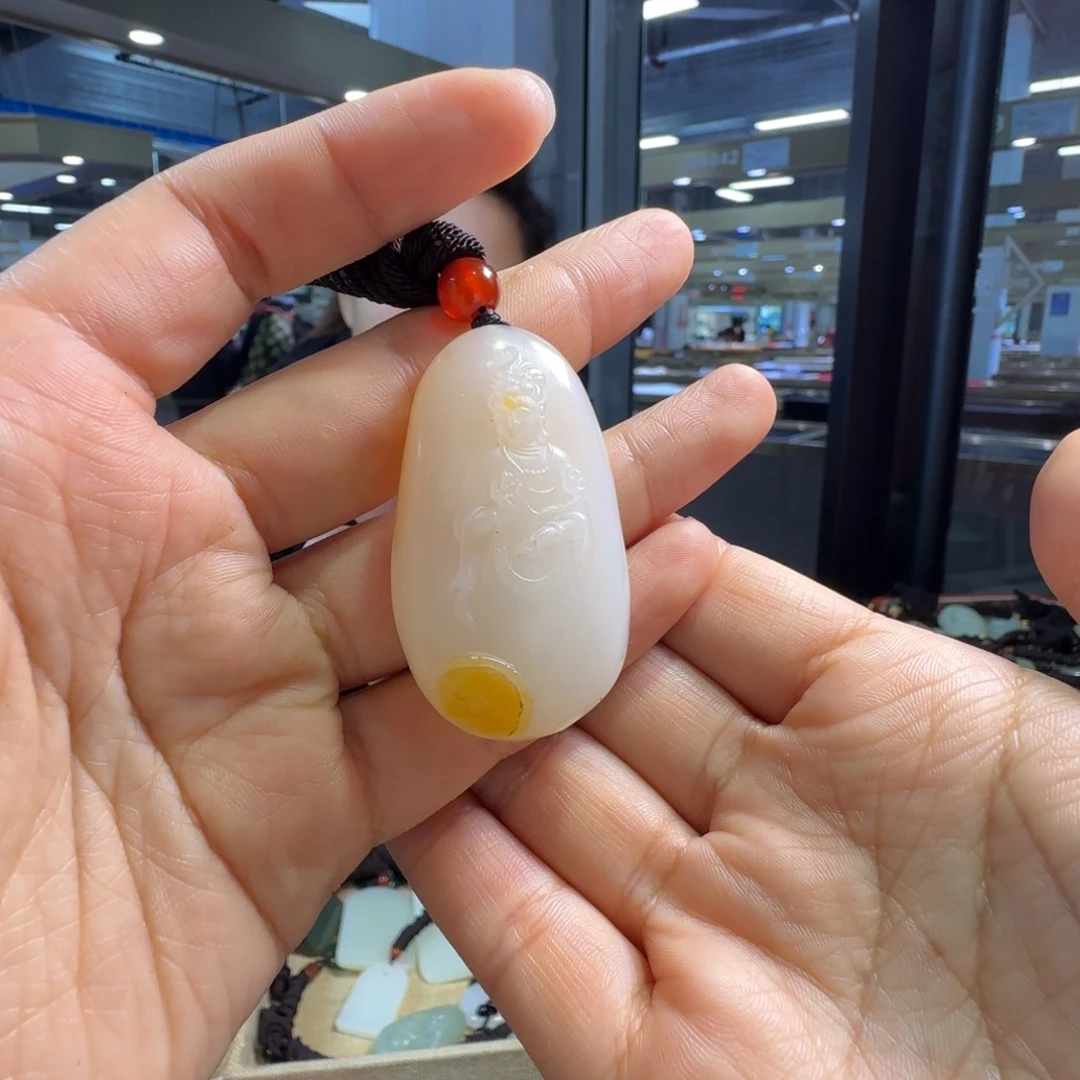 玉高端观音挂件一步到位