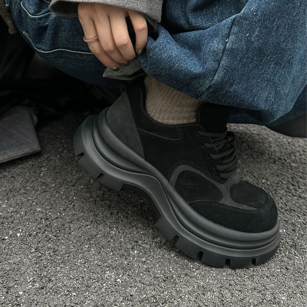 A621-2 SGIRL TWTW小众设计款厚底增高鞋秋季新款休闲百搭女鞋