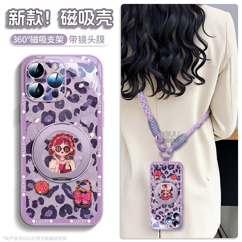 发财女孩适用苹果16promax手机壳iPhone15pro保护套新款14高级感