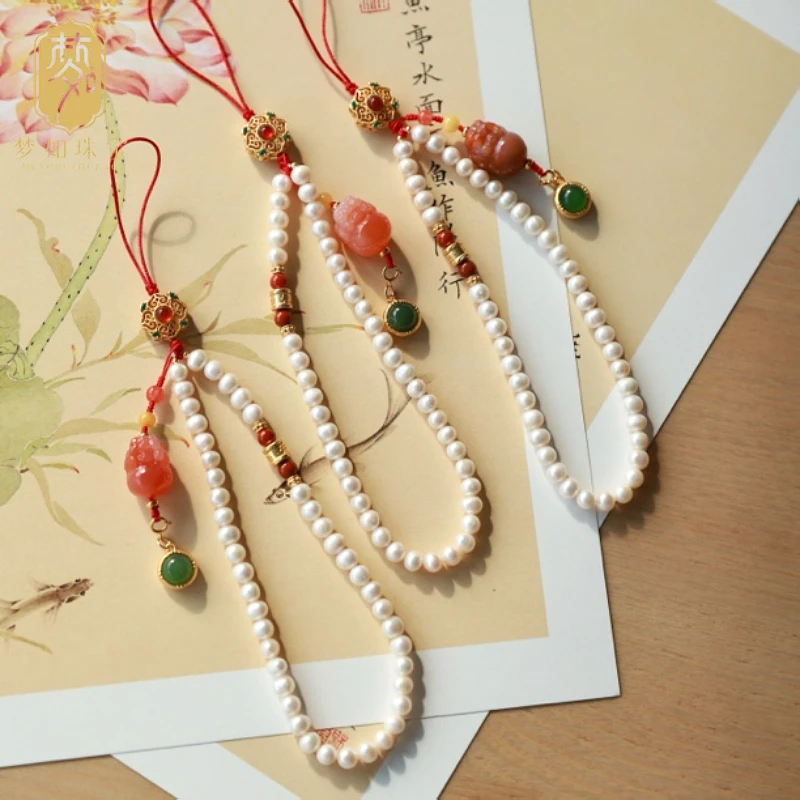 雾迷·银镶珍珠貔貅挂件SY（多样性发其一）