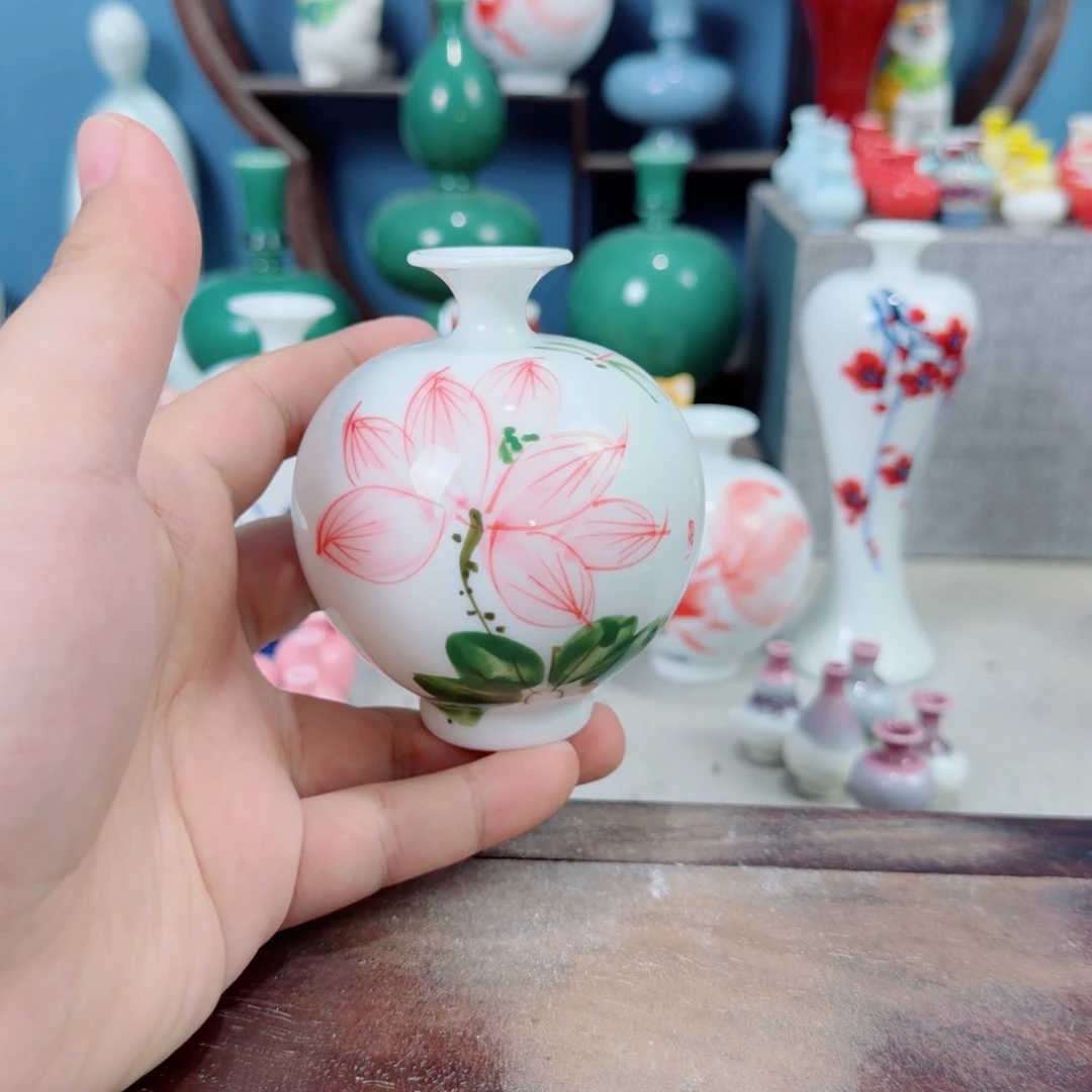 陶瓷手工小花器摆件