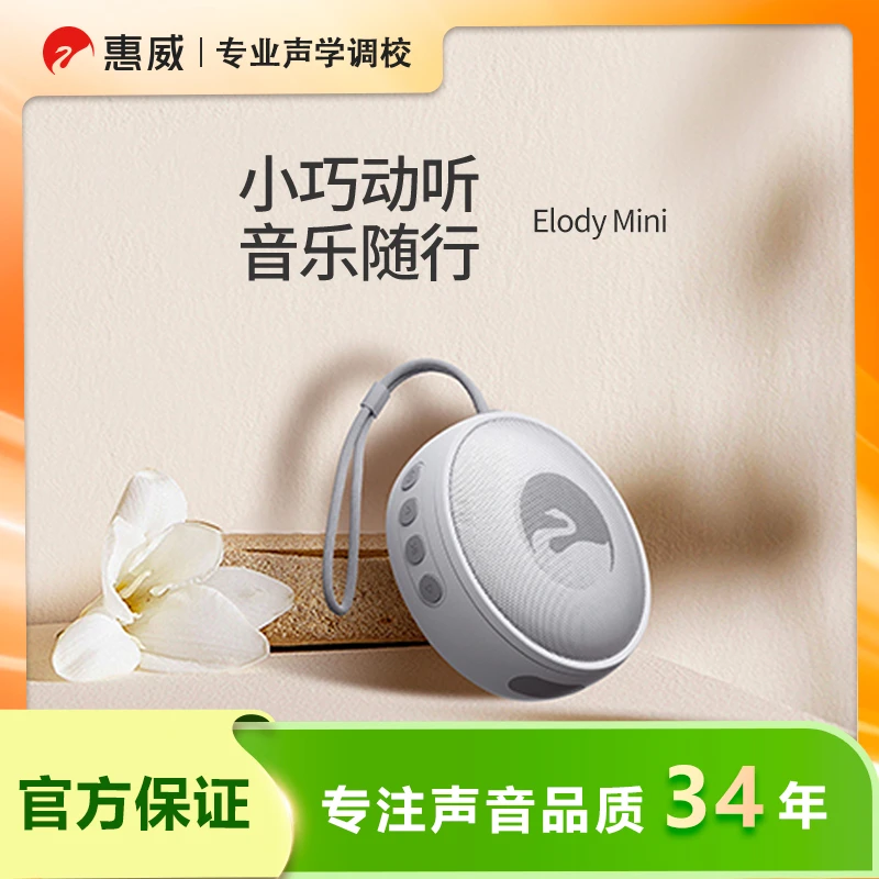 惠威Elodymini运动便携蓝牙长续航户外音箱TWS充电TF插卡IP66防水