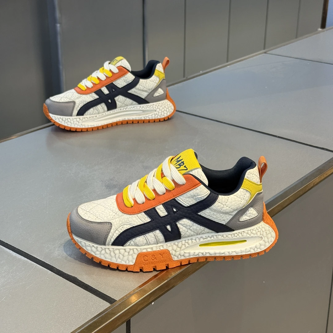 秋冬季新款厚底运动休闲鞋潮流百搭单棉男士阿甘鞋