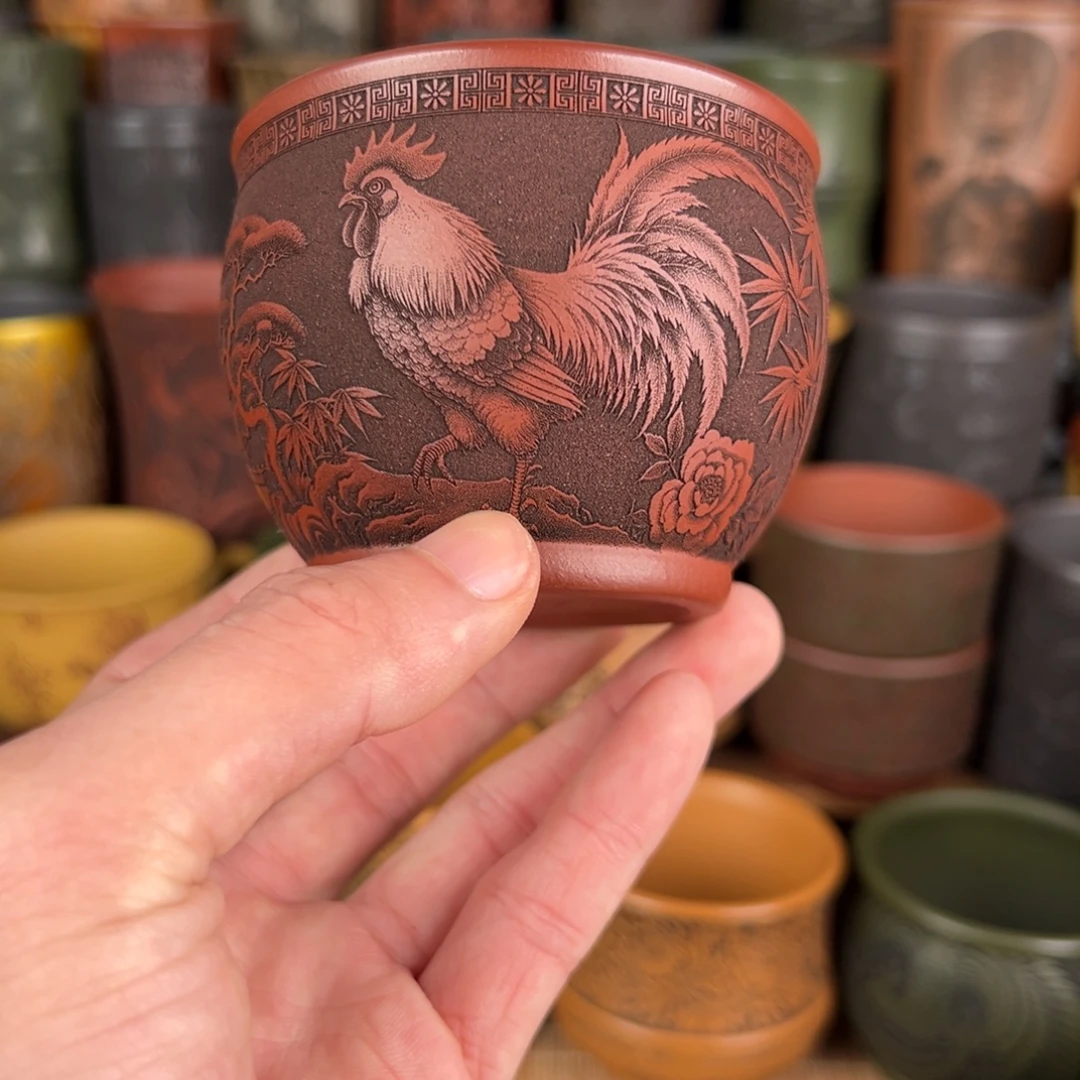 茶杯紫砂宜兴原矿紫砂杯