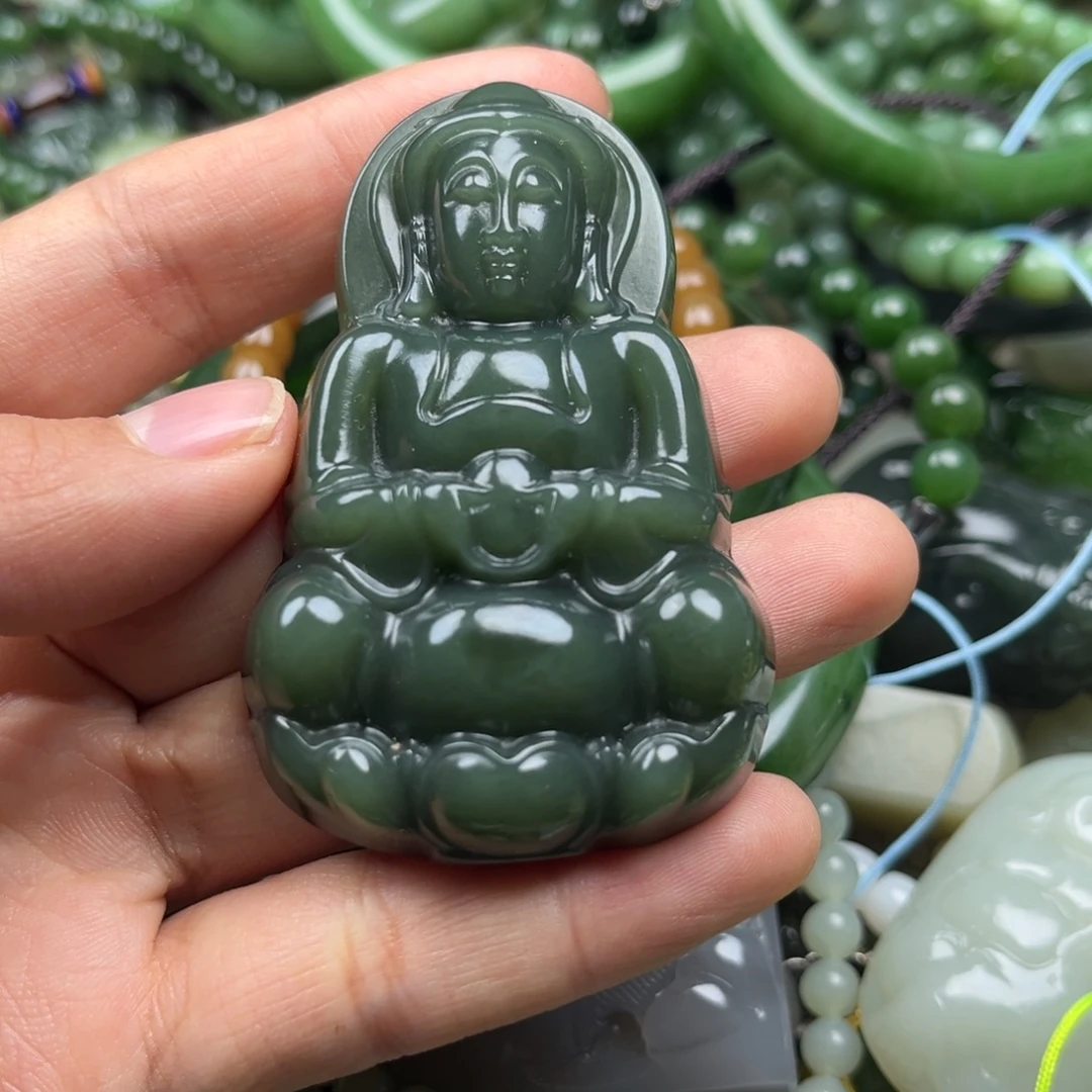 和田玉（碧玉）未镶嵌颈饰