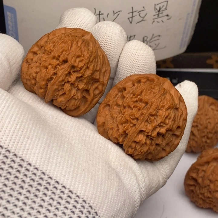 把件文玩核桃球形南疆石41
