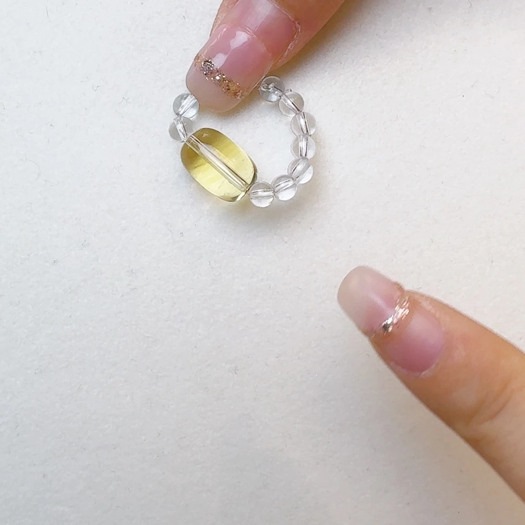 烟晶戒指未镶嵌大气上档次