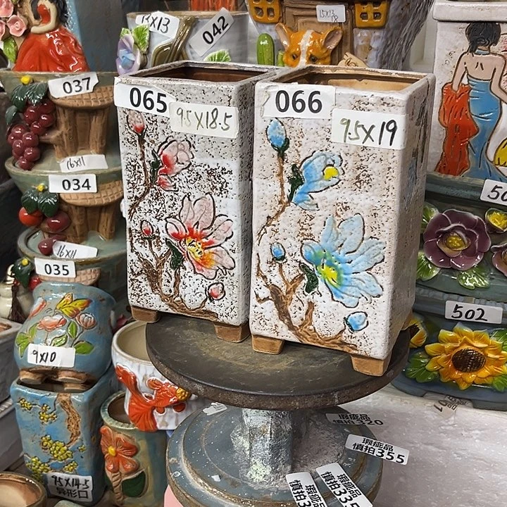 粗陶材质多肉花盆