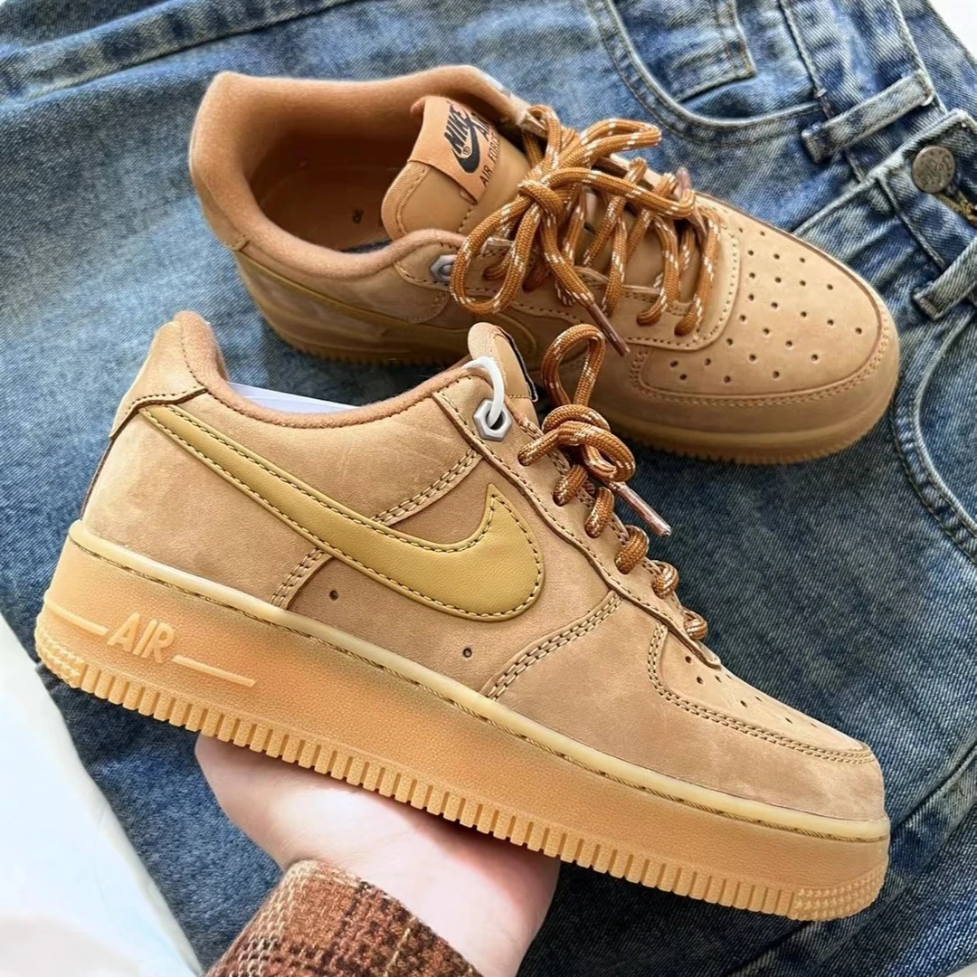 【HN怀化万达NK】男款Air Force 1复古百搭板鞋小麦AF1 CJ9179200