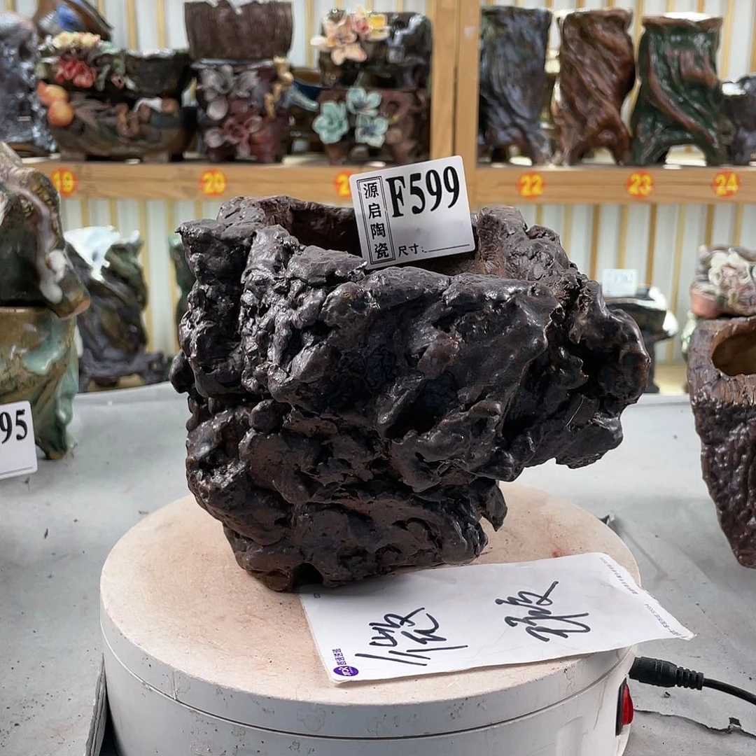 紫砂花盆手工制作默认微瑕599