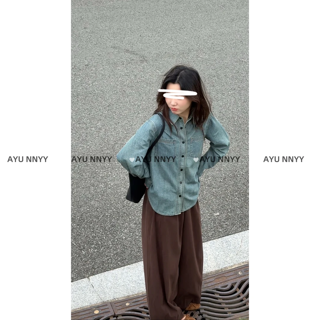 阿虞 西西里｜复古牛仔衬衫秋冬