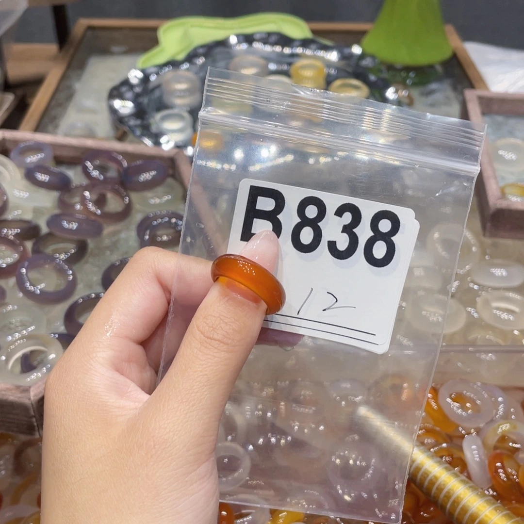 玛瑙/玉髓未镶嵌戒指838