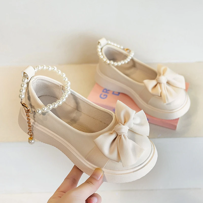 女童皮鞋春秋新款软底公主休闲百搭学生演出鞋女孩公主风单鞋现货