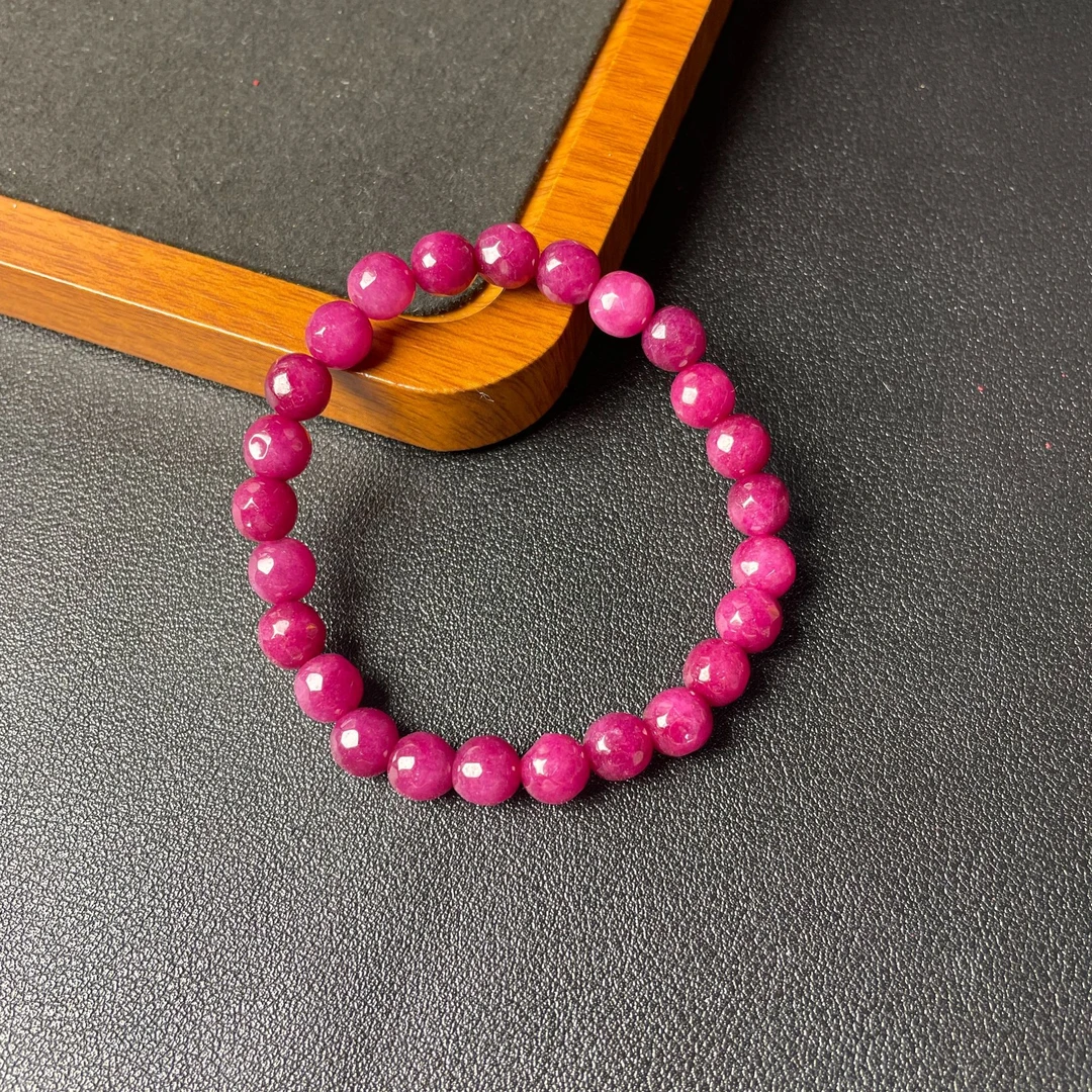 南非红绿宝红宝切面8m手串-157多样性发一个