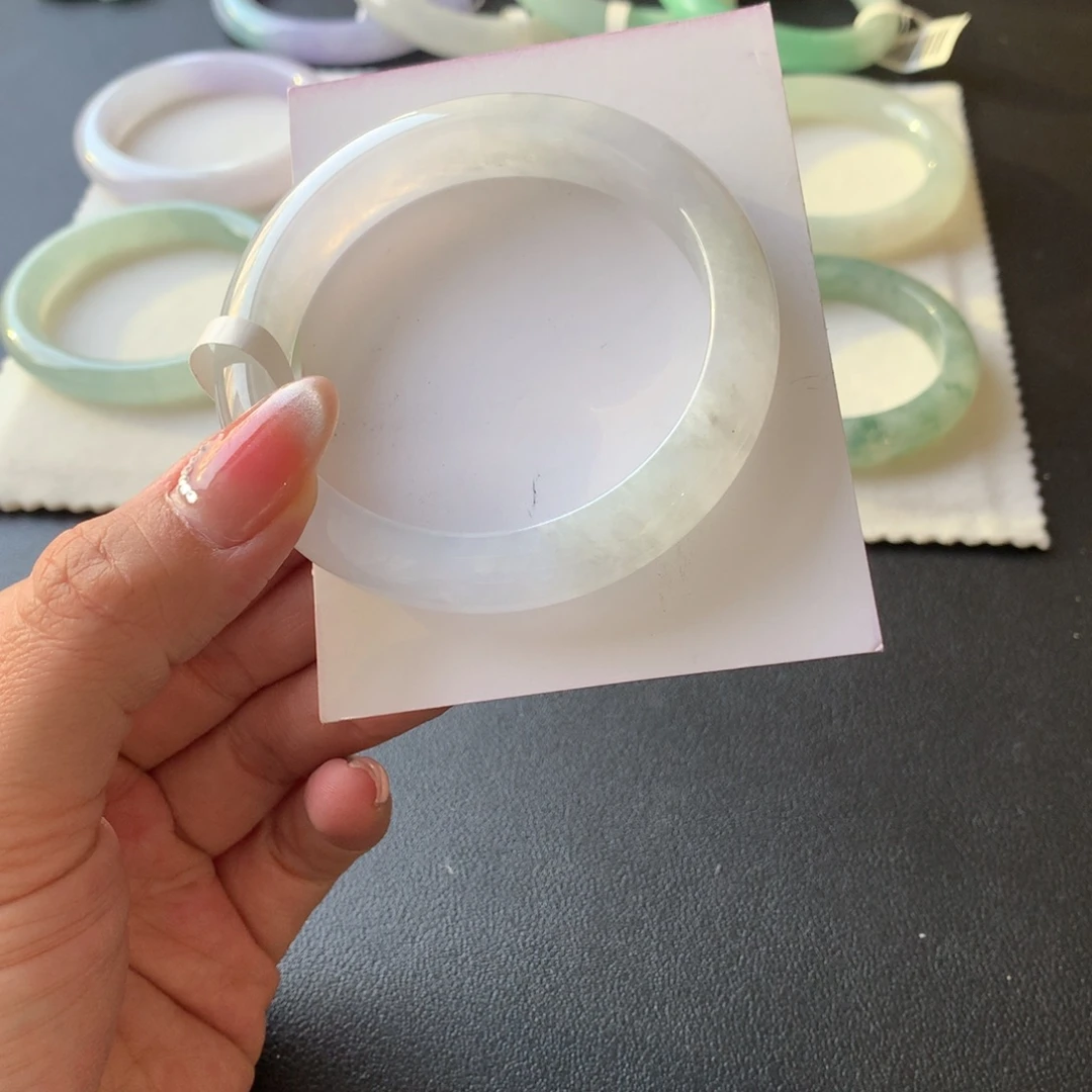 翡翠未镶嵌手镯56.1正