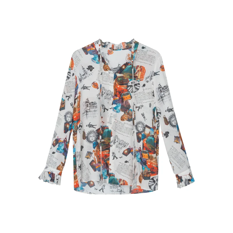 【她翼】她翼春季衬衫长袖白色针织时尚户外CI0142353109