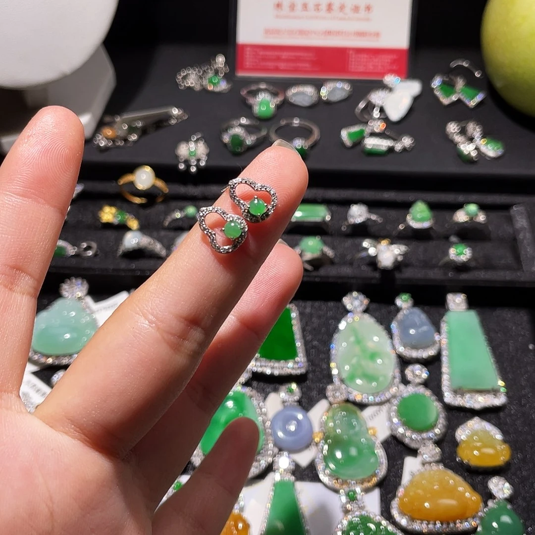 翡翠银S925镶嵌颈饰