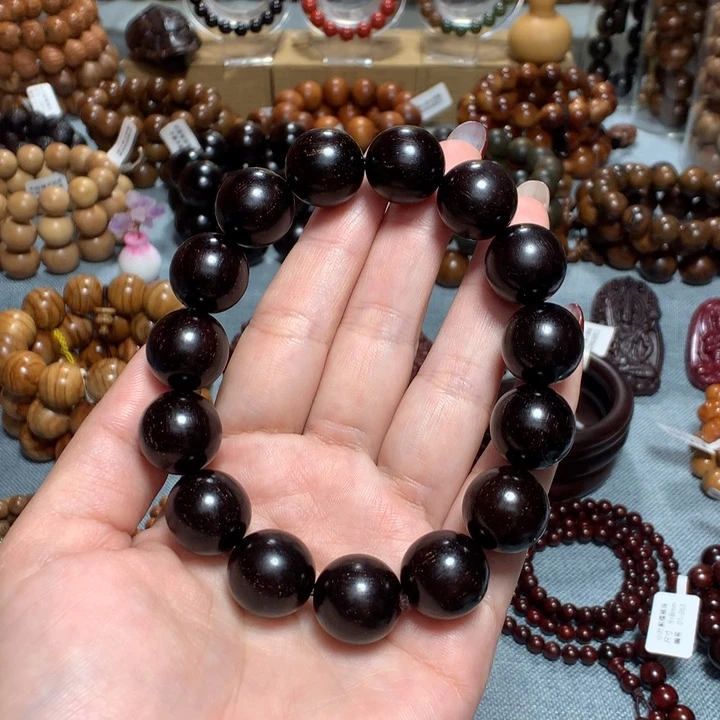 小叶紫檀手串/手链不****.15mm爆满金星