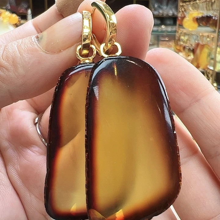 琥珀银S925镶嵌珠宝奇石