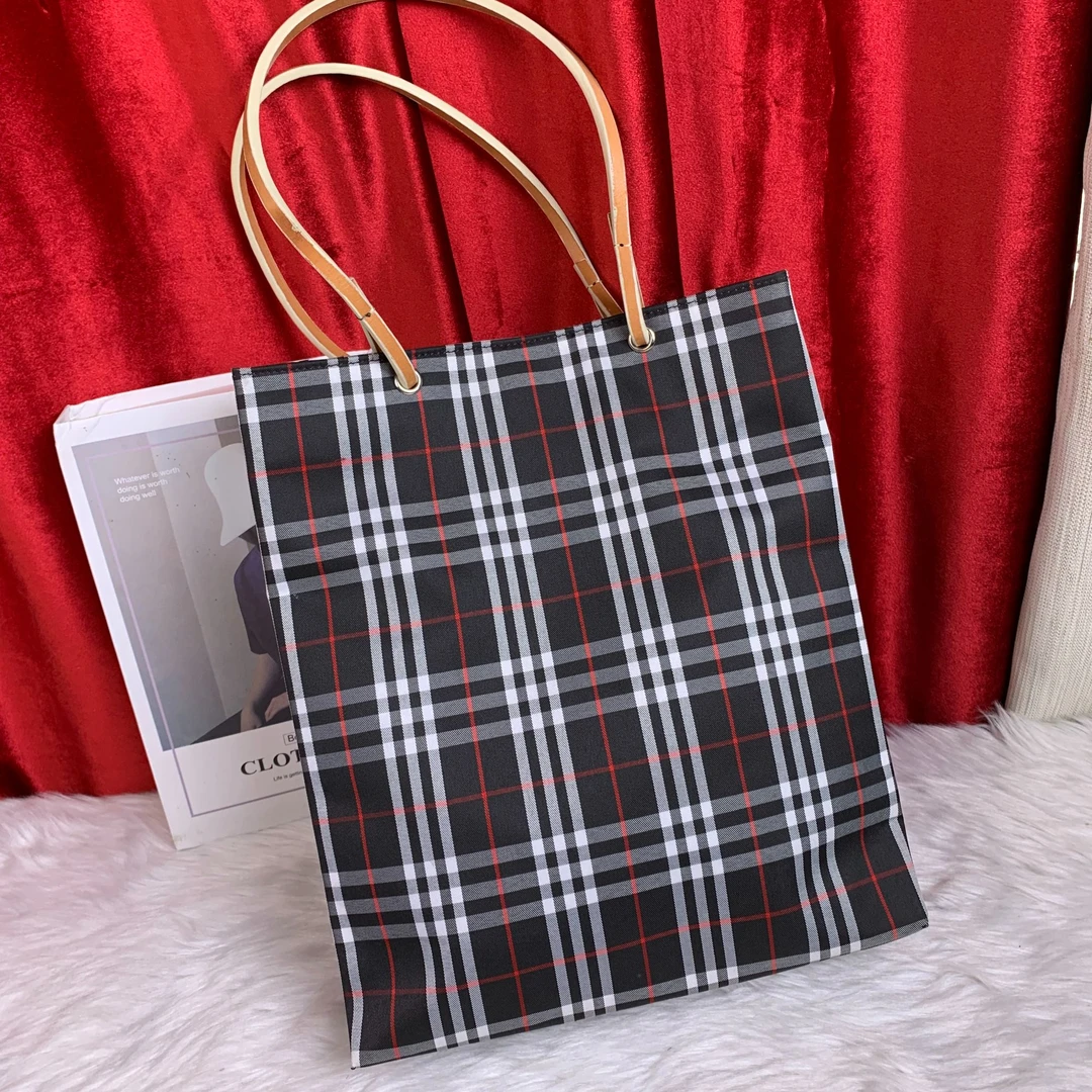 95新 BURBERRY/博柏利 格纹单肩托特/JJ02814003/4003