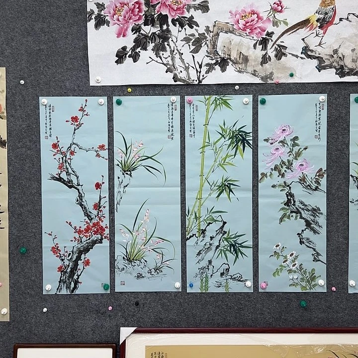 国画姚梅花老师梅兰竹菊