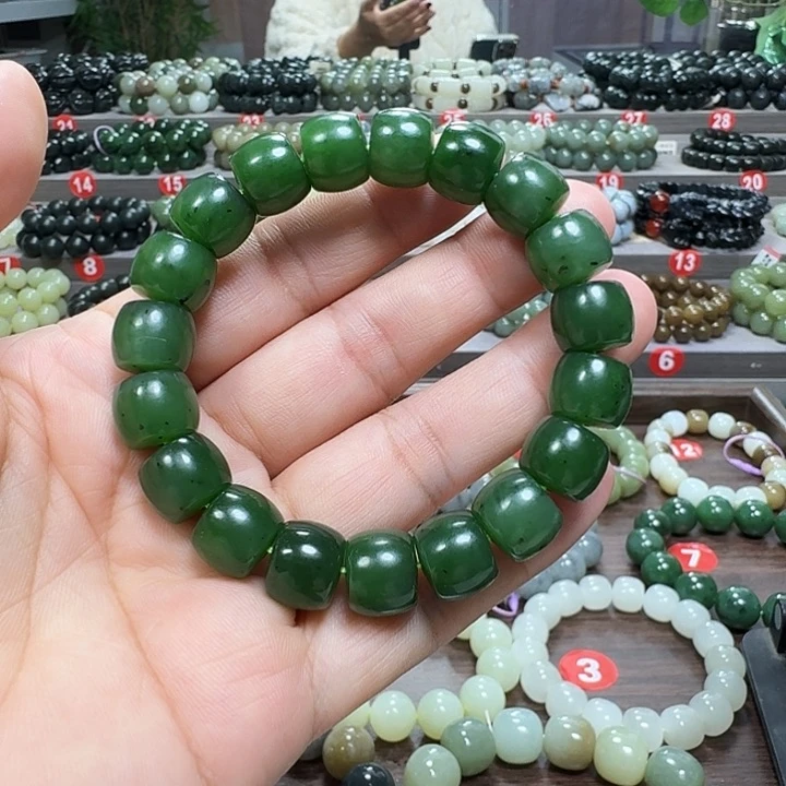 未镶嵌手链和田玉（碧玉）直切卡12