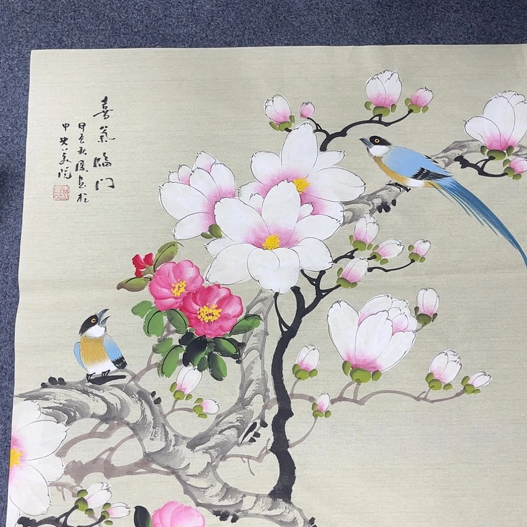 国画纯手绘宣纸国画作品