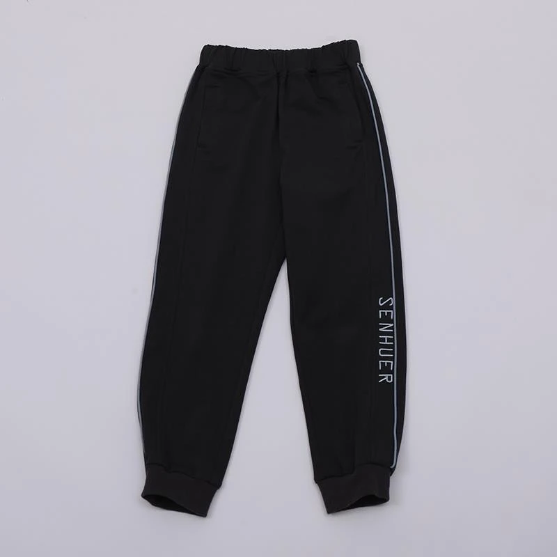 【森虎儿】春季新品原创设计款韩版运动针织长裤 3112030915