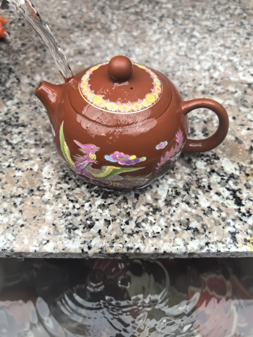 【闪购商品】朱泥大红袍龙凤呈祥西施壶（周培源）D