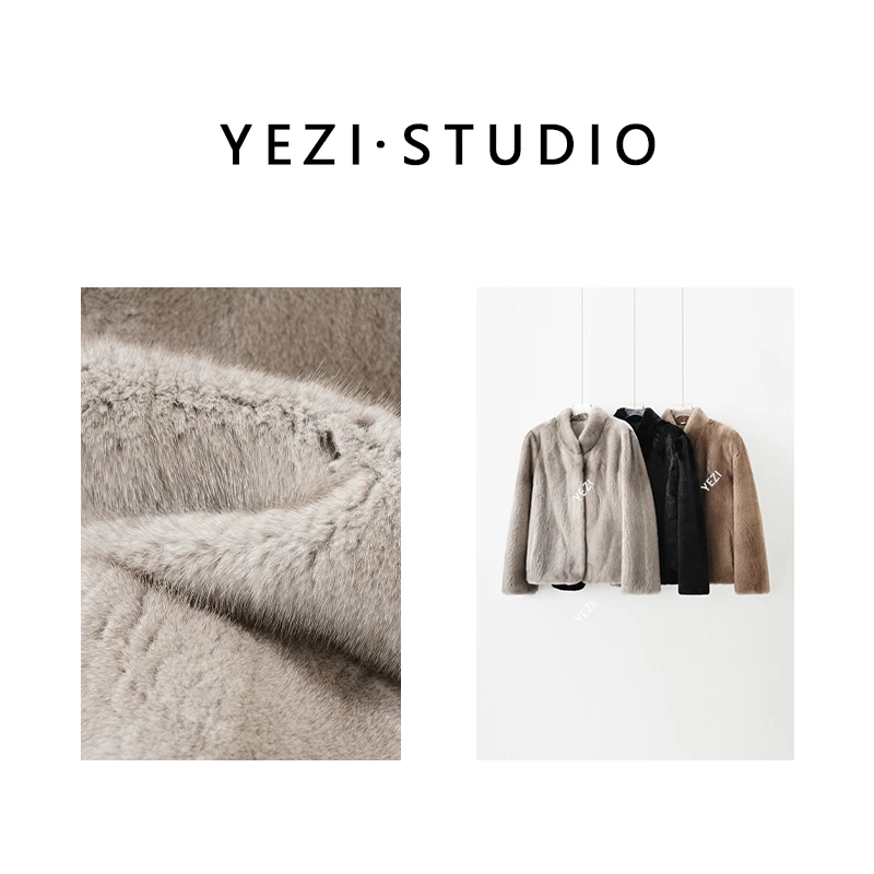 【中古千金貂】进口短二皇冠级小母貂立领皮草貂皮水貂外套25431042