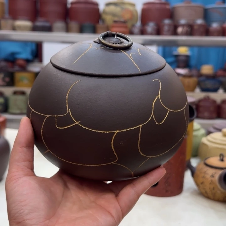 茶叶罐紫砂孤品漏