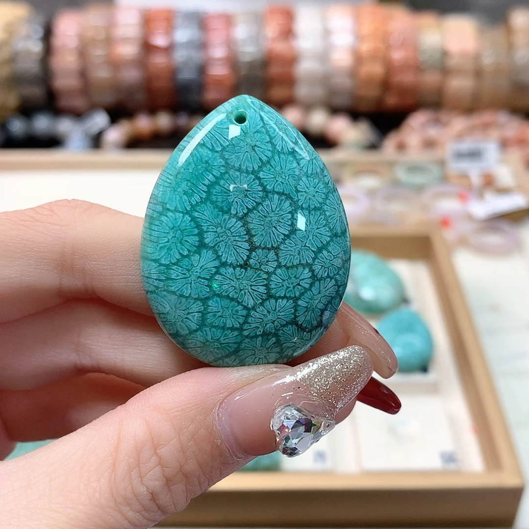 硅化珊瑚（珊瑚玉）手链未镶嵌来*看221