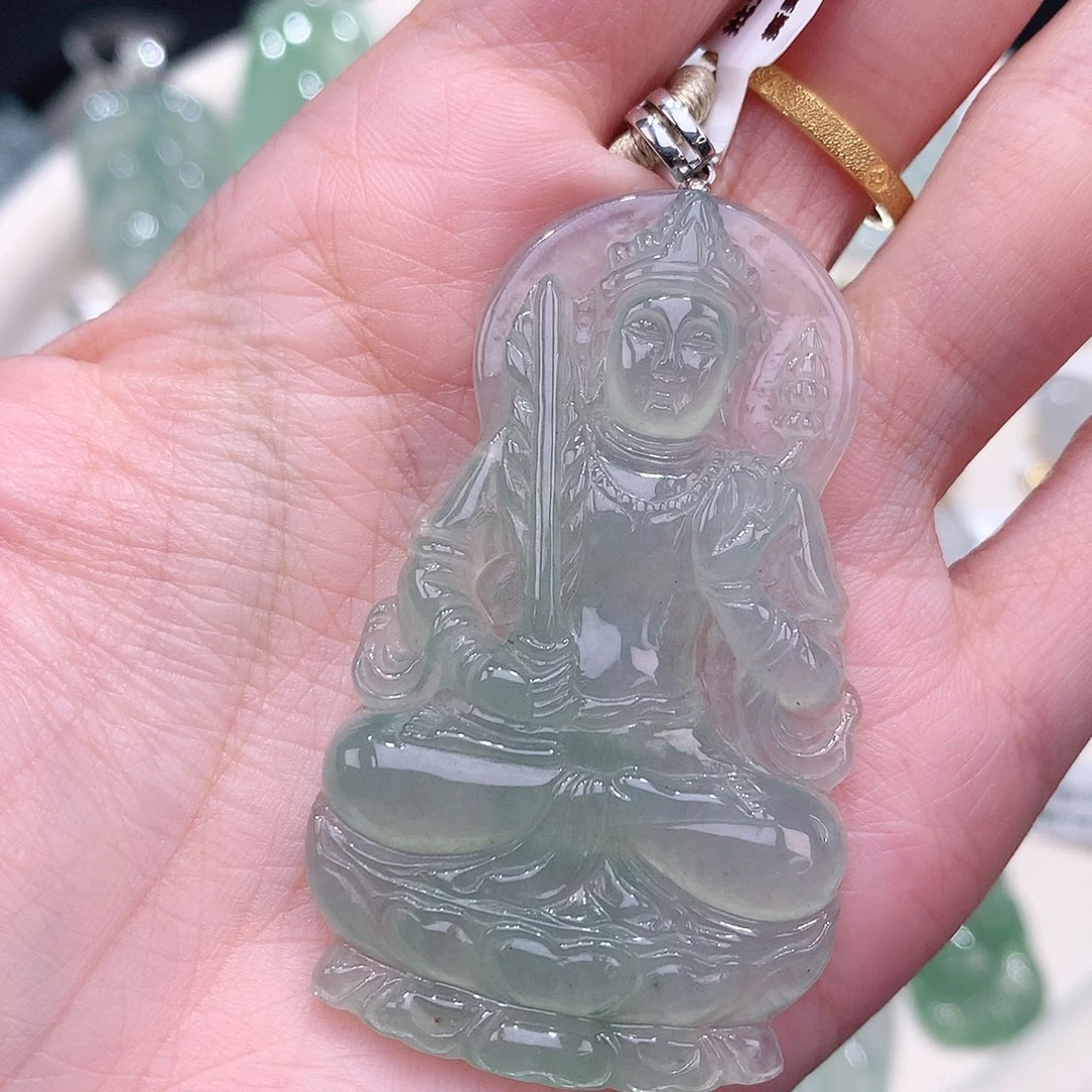 颈饰18K金镶嵌翡翠54.4-32.4-5