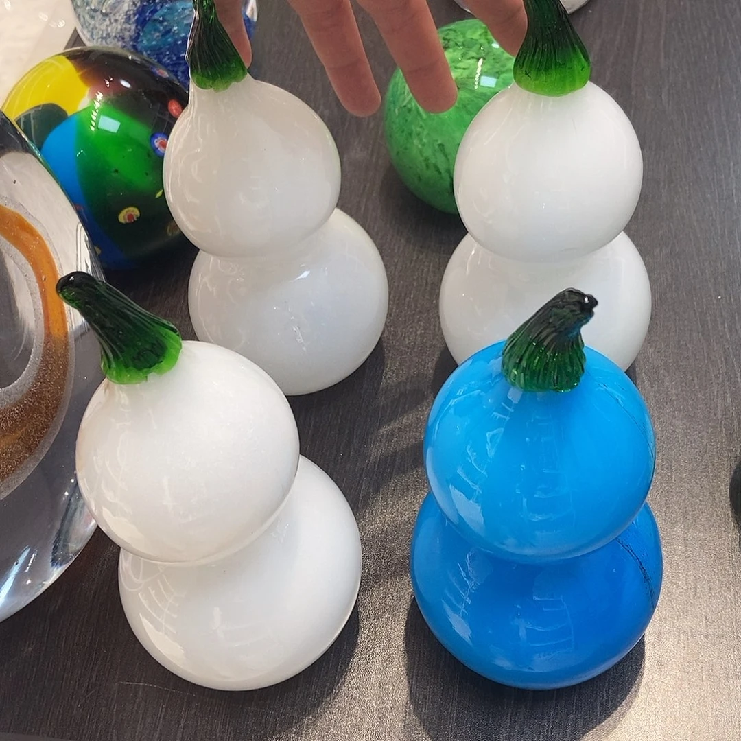 琉璃手工艺品4个微瑕葫芦