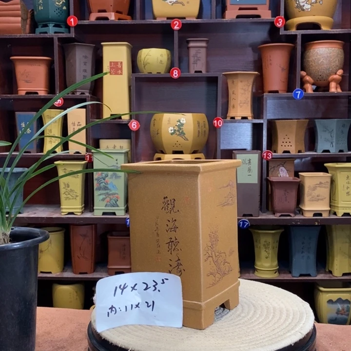 紫砂花盆紫砂花盆